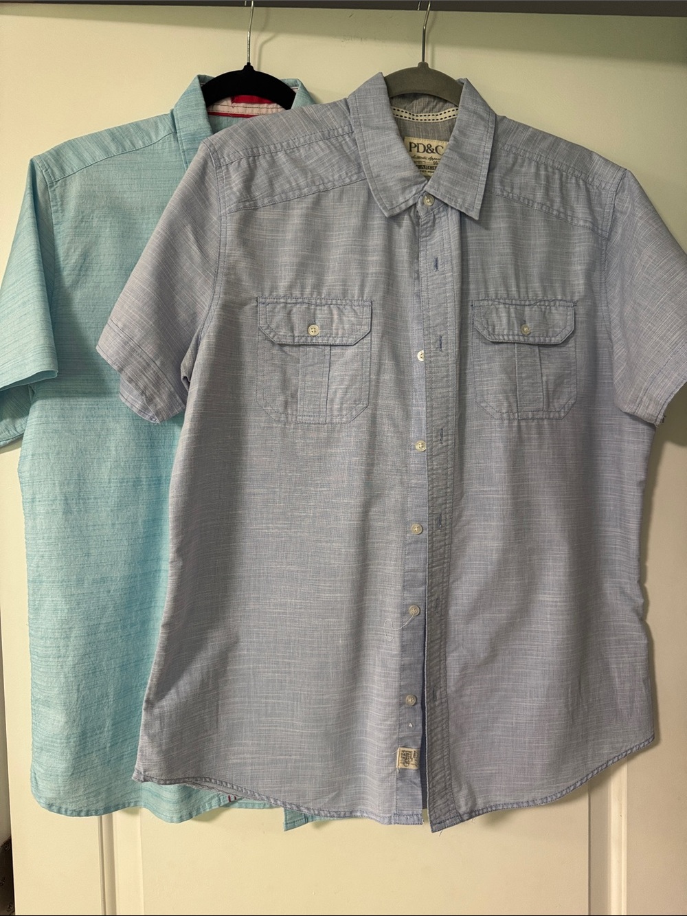 Lot of 2 shirt sleeve shirts